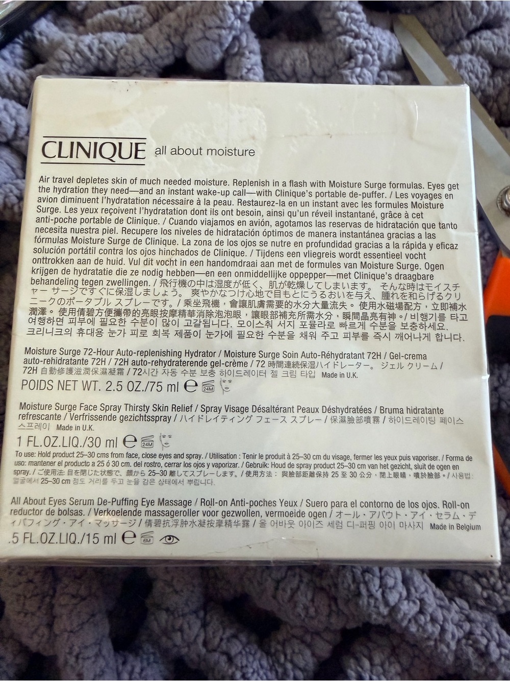 Clinique Moisture Surge Trio - Peach Pink Packaging - Picture 3 of 3